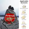 Arsenal Personalized Name Blanket Cozy Customizable Blanket Ultra-Soft for Office Bedding Home Decor Living Room Ideal for All Seasons