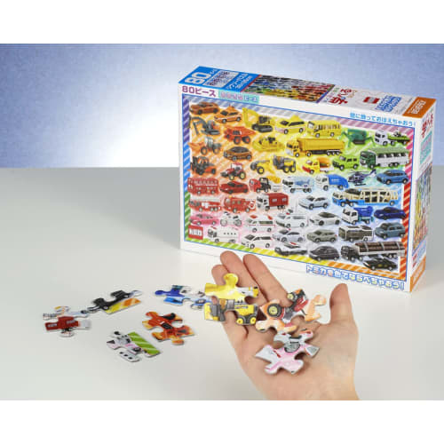 BEVERLY [Made In Japan] Beverly 80 Piece Jigsaw Puzzle Let's Arrange Tomica by Color! (26ÁE8cm) 80-036