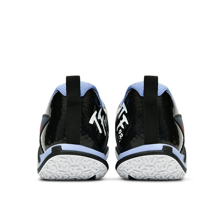 Li Ning Saga 2 Lite Rubber Breathable Low Top Badminton Shoes Unisex Black White AYTT003-1