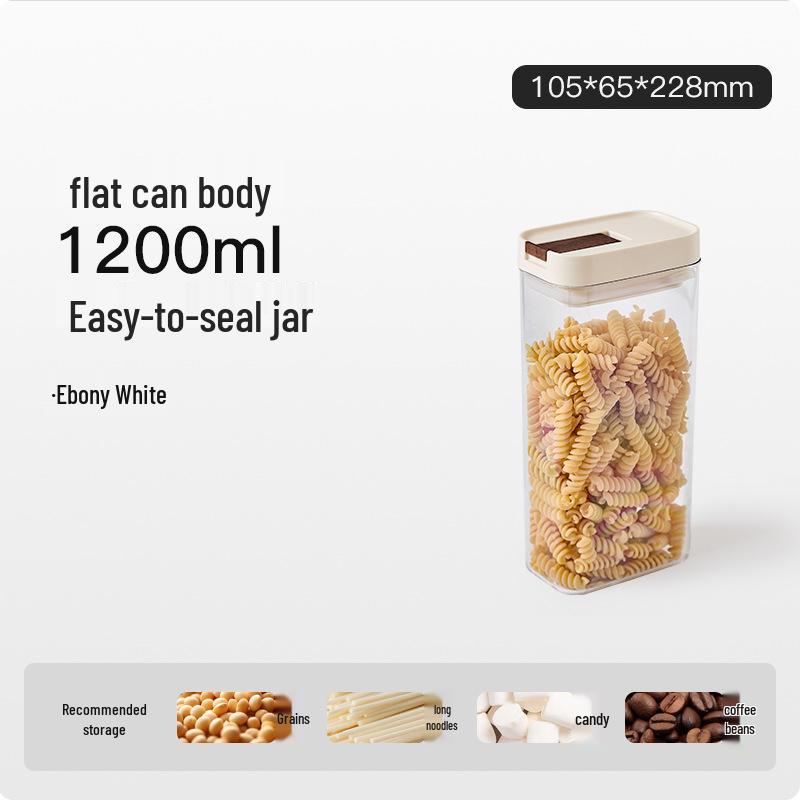 Lebensmittelechter Schnappverschluss-Behälter für Getreide und Trockenwaren - Wasserdichte und feuchtigkeitsdichte Küchenaufbewahrungsbox