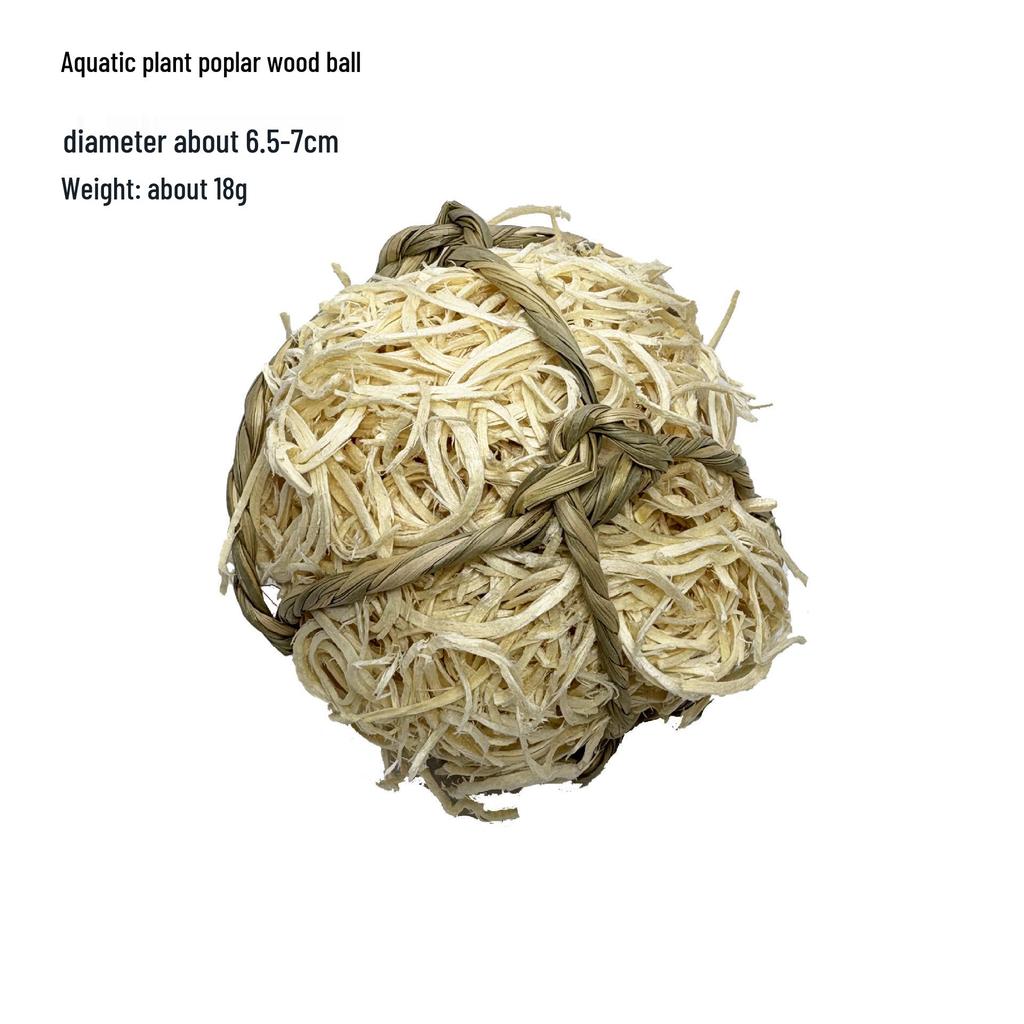 Natural Handmade Woven Rattan Teething and Chew Toy for Rabbits, Hamsters, and Chinchillas - Boredom Relief Ball