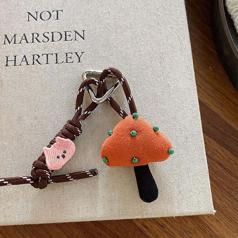 Plyšová hračka medvěd klíčenka kreslený králík/pes měkká vycpaná panenka přívěsek kroužek na klíče od auta dekorace na batoh dárek pro dítě