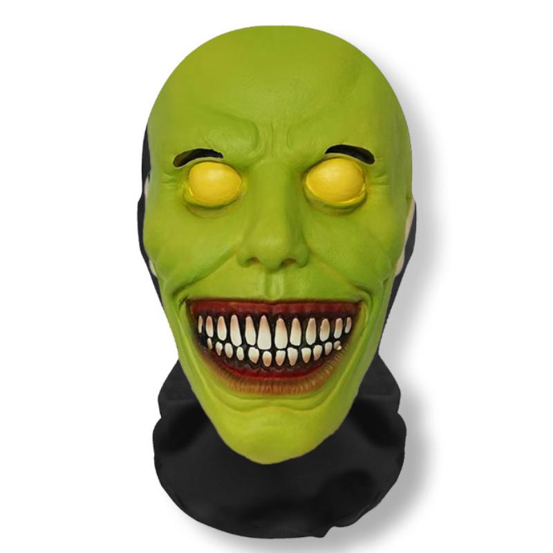 Máscara 3D de Cara de Fantasma de Halloween Pasamontañas de Malla Elástica de Cara Completa Transpirable Cubrecabezas de Zombi Accesorios de Cosplay de Halloween para Fiesta de Terror