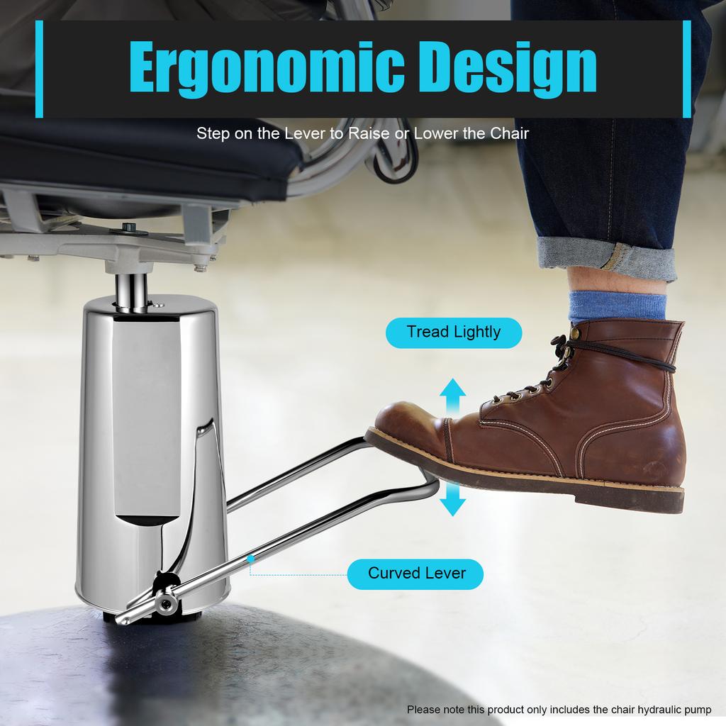 Adjustable Chair Hydraulic Pump Barber Salon Chairs Chair Replacement Lift Pump 4-Hole Hydraulic Pump 440 lbs for Office Chair