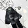 Temperament Bow Lace Long Ribbon Corsage Korean Sweet Brooch Shirt Collar Pins Mourning Brooch Necktie Jewelry