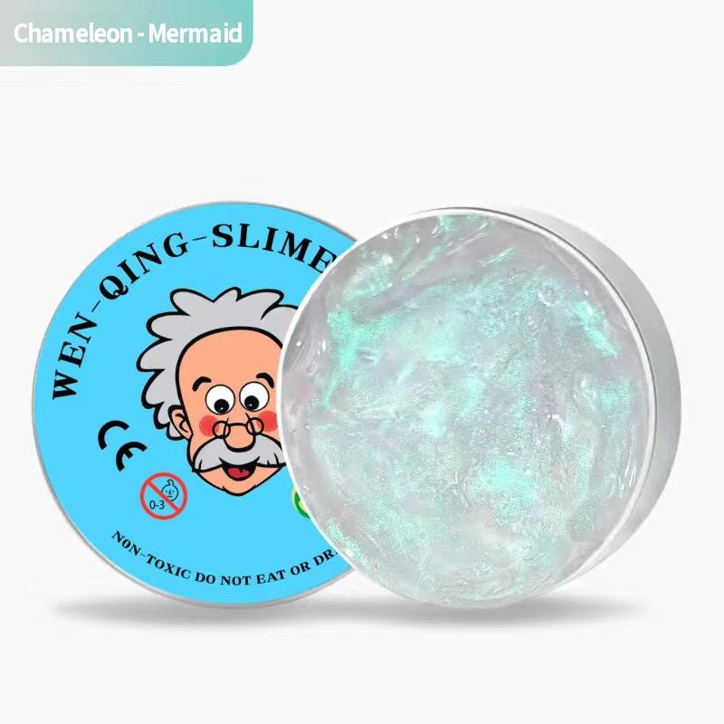 Liquid Glass Transparent Bouncing Crystal Mud Stress Relief Non-Newtonian Fluid Kids Adults Antistress Slime Stretchable Diy Toy