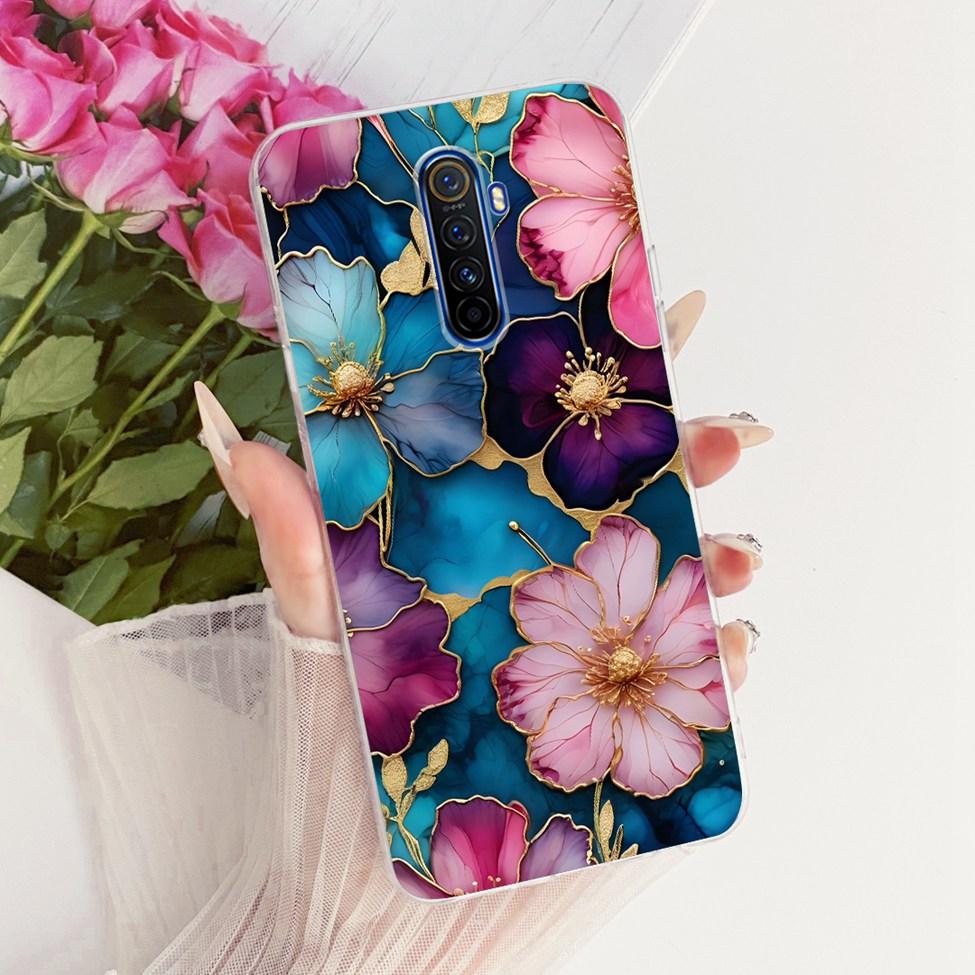 Clear For Realme X2Pro RMX1931 Casing For Realme X2 Pro Case Luxury Fashion Butterfly Funny Cute Painted Cover