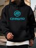 Lässiger Hoodie mit Grafikdruck - 100% Polyester