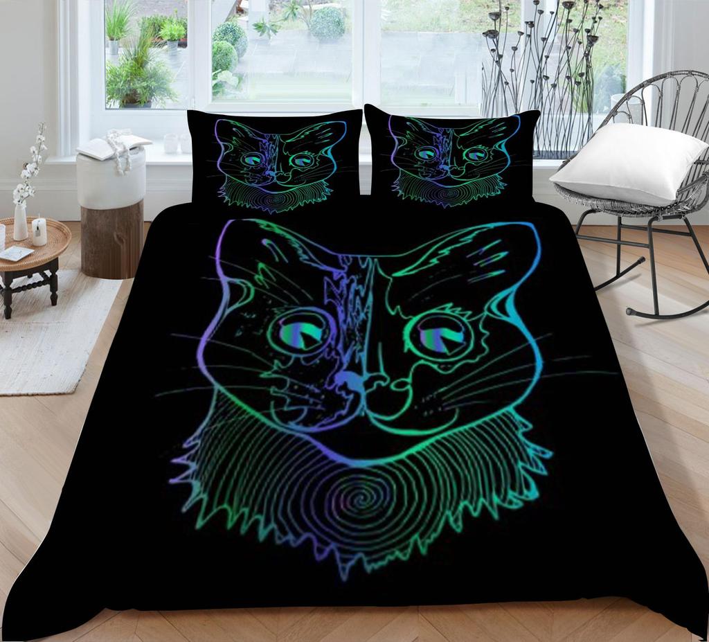 Boho-Bettbezug-Set, Boho-Bettbezug, Boho-Kissenbezug, Design, Heimtextilien, Mann, Frau, Einzelbett, King-Size-Bettbezug