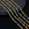 1meter Stainless Steel Enamel Long Frame Chains For Jewelry Makings DIY Cable Chains For Jewelry Necklace Bracelets Accessories