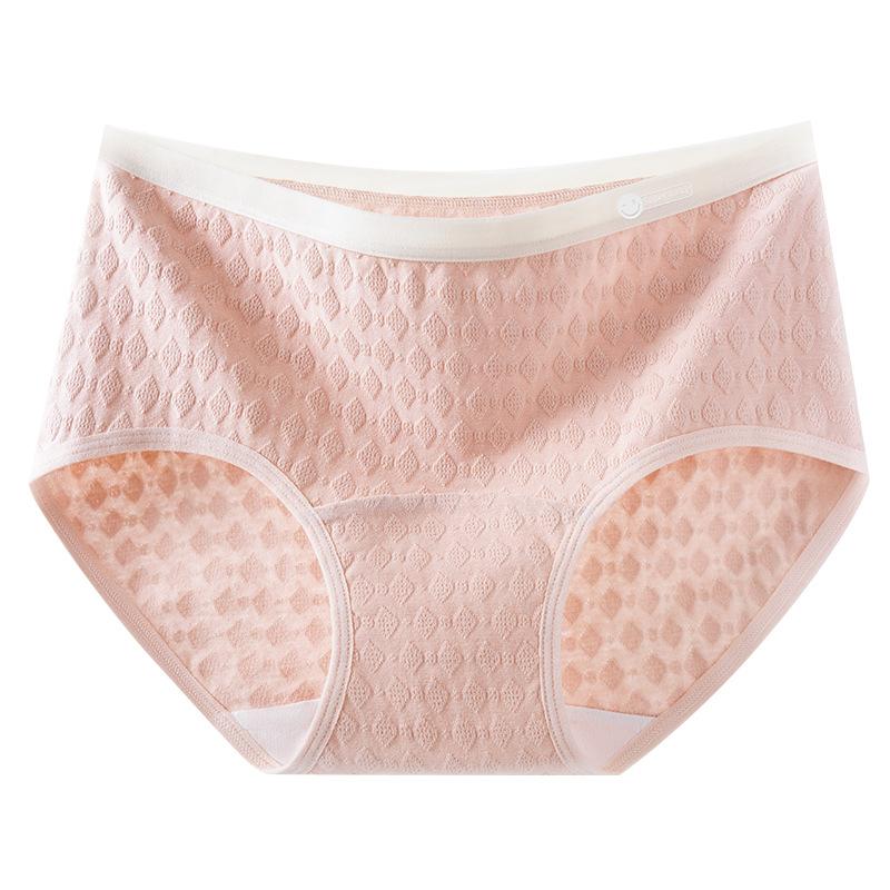 

Женские Весенние и Осенние Новые 7A Антибактериальные Удлиненные Хлопковые Вставки Дышащие Жаккардовые Не Оставляющие Следов Средняя Посадка Треугольные Трусики M