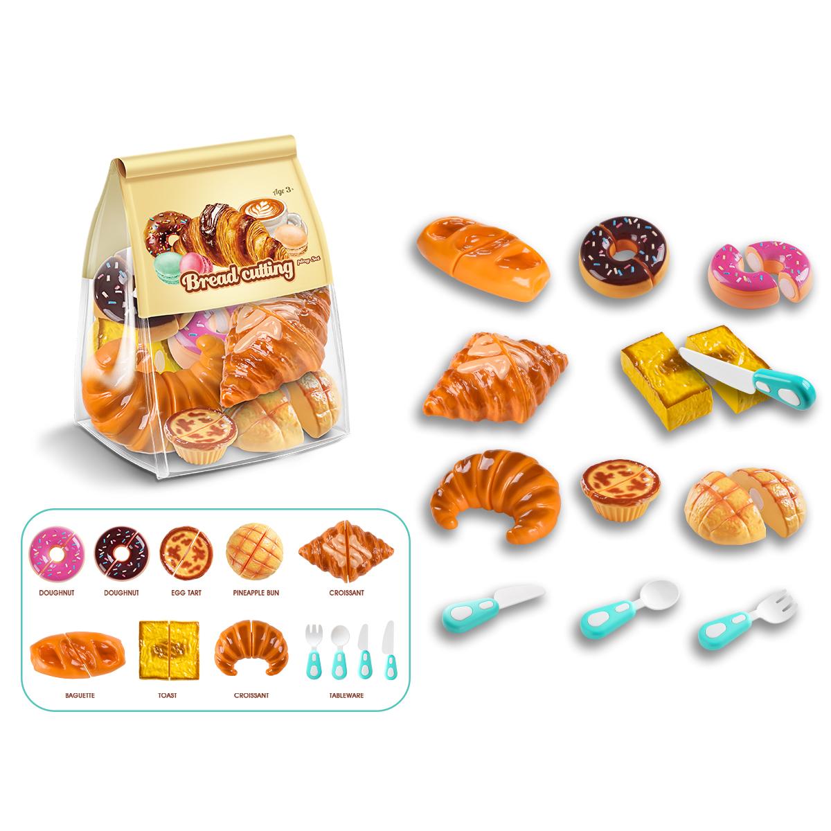 

Non-Toxic Children S Play Afternoon Tea Kitchen Toy Simulation Bread Cutting Toys Pastry Children Tea Break Multi Color Set For Children Gifts