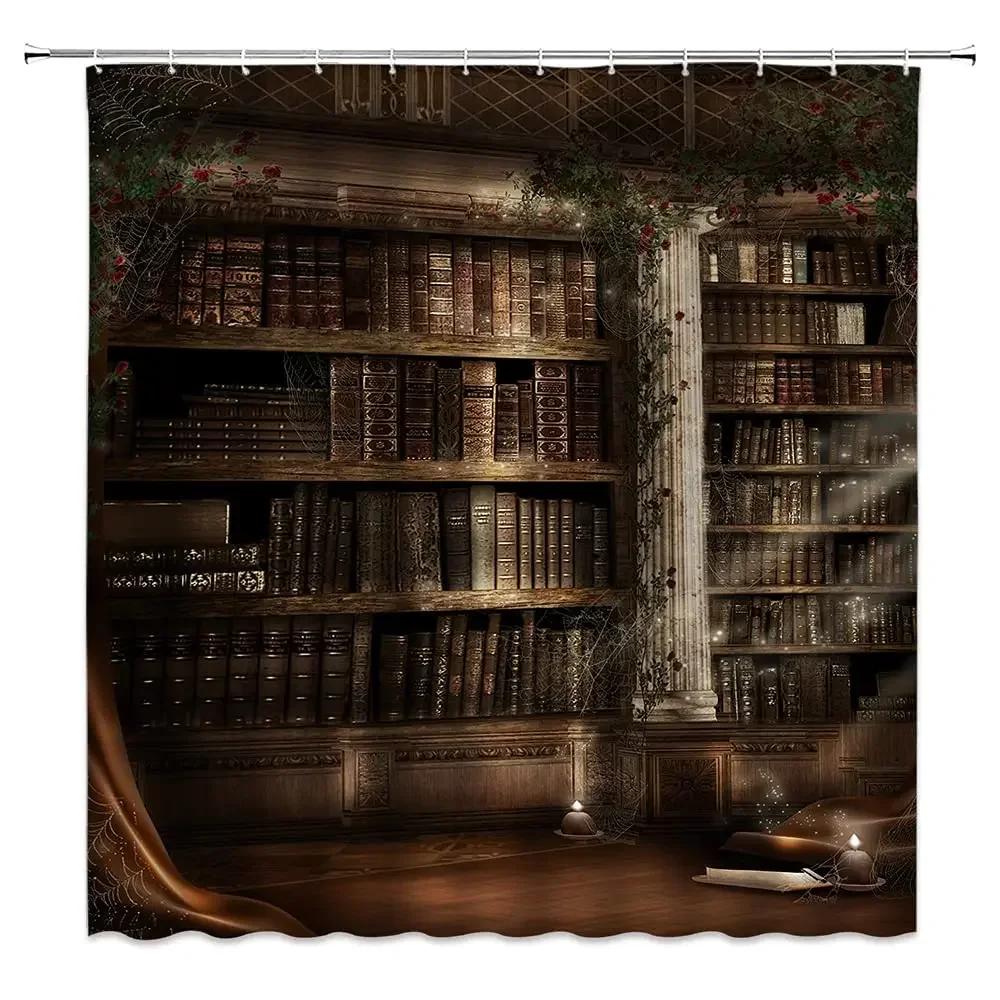 Medieval Shower Curtain,Rustic Wood Shield On Medieval Castle Gate Bath Curtain,Wooden Door Historical Vintage Home Bathroom Set
