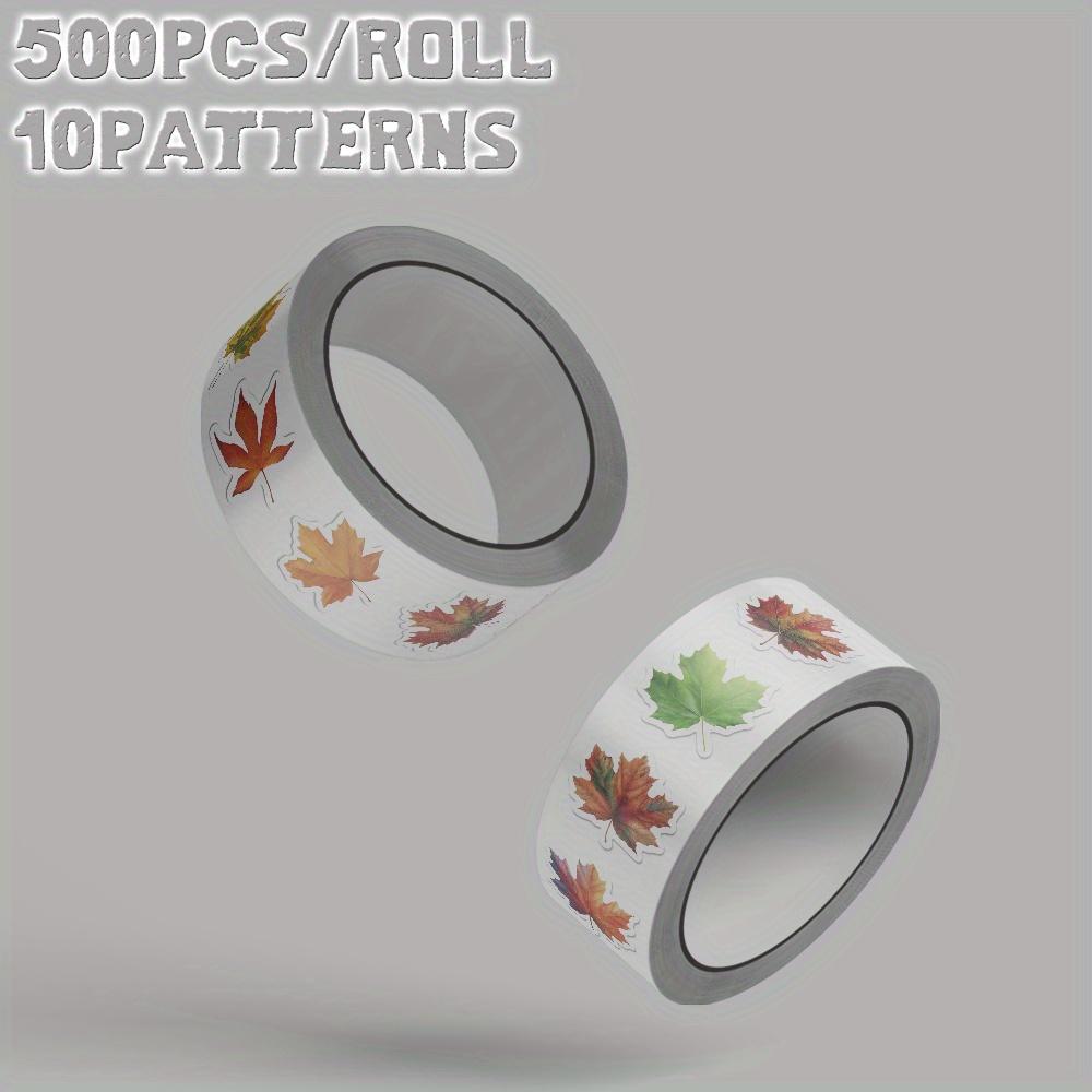 Maple Leaf Themed Stickers Perfect for Holiday Gifts, Party Decorations, Back To School, Class Rewards, Birthdays, Skateboards, Luggage, Bikes