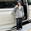 2025 Spring/Autumn Girls' Sweatshirt Jacket: Trendy Korean Style for Big Girls