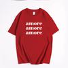 Hot Selling European and American Ins Style Printed New European and American Unisexs and Womens Casual Round Neck Tshirt