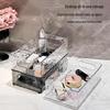 Glacier Pattern Luxury Cosmetics Storage Box with Handle - Bathroom Desktop Organizer