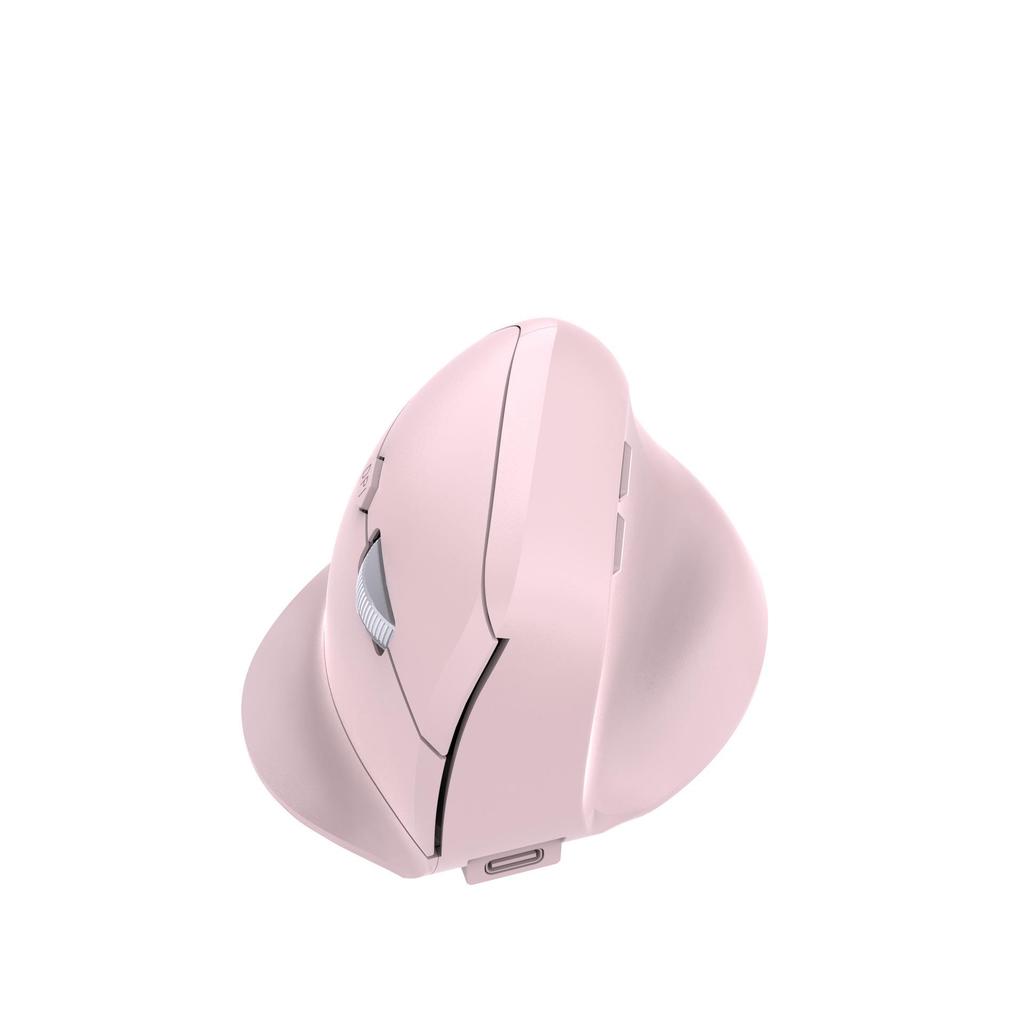 Ergonomic Wireless Bluetooth Dual-Mode Silent Vertical Mouse with Comfortable Grip for Convenient Office Use