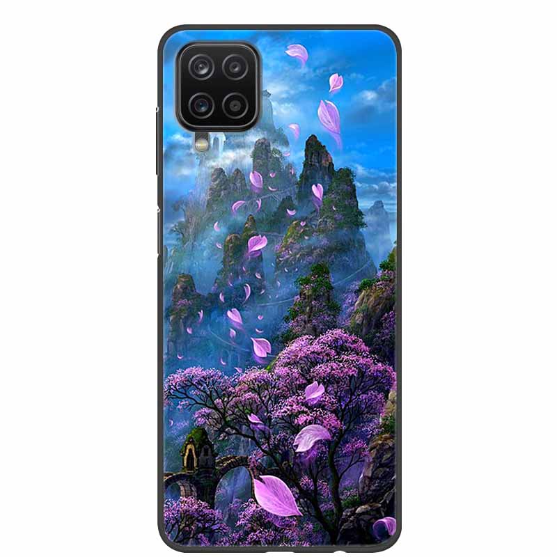 For Samsung A12 Case Marble Soft Silicone Back Case for Samsung Galaxy A12 GalaxyA12 Nacho A 12 SM-A125 Phone Cover Coque Fundas