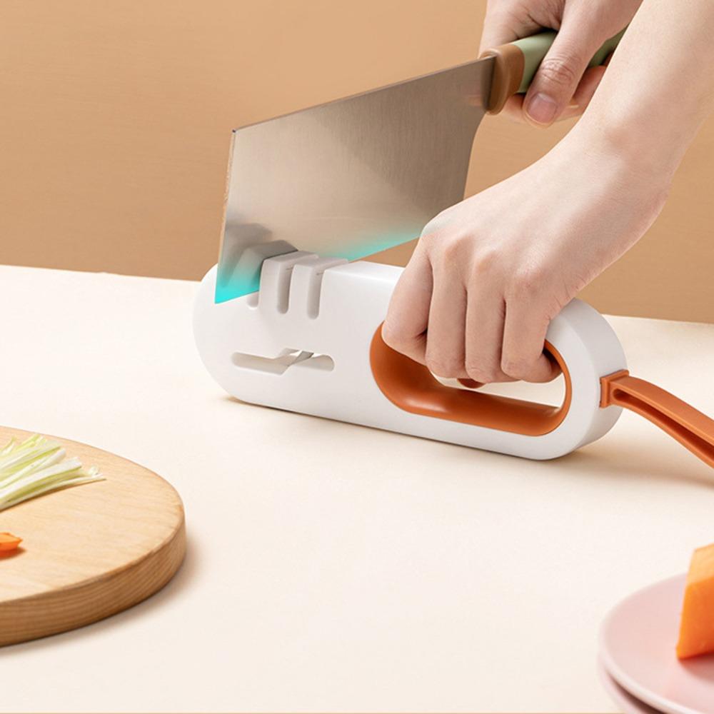 

Professional Manual Sharpener Multi-functional Knives Whetstone Sharpening Various Blades серый