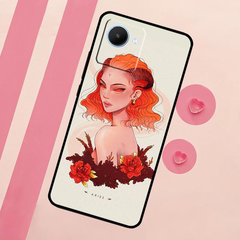 Horoscope Girl Scorpio Taurus Virgo For Realme 15 Pro 10 11 12 13 14 Pro Plus GT7 C67 C65 C63 C61 C55 C53 C51 C35 C71 C75 Case