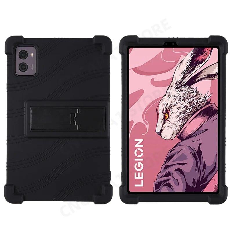 

Утолщенный силиконовый чехол с 4 уголками и подставкой для Lenovo Legion Y700 2-го поколения 2023, чехол TB320F 8,8 дюйма, противоударный чехол для планшета, детский чехол Y700 2nd Gen TB320F чёрный