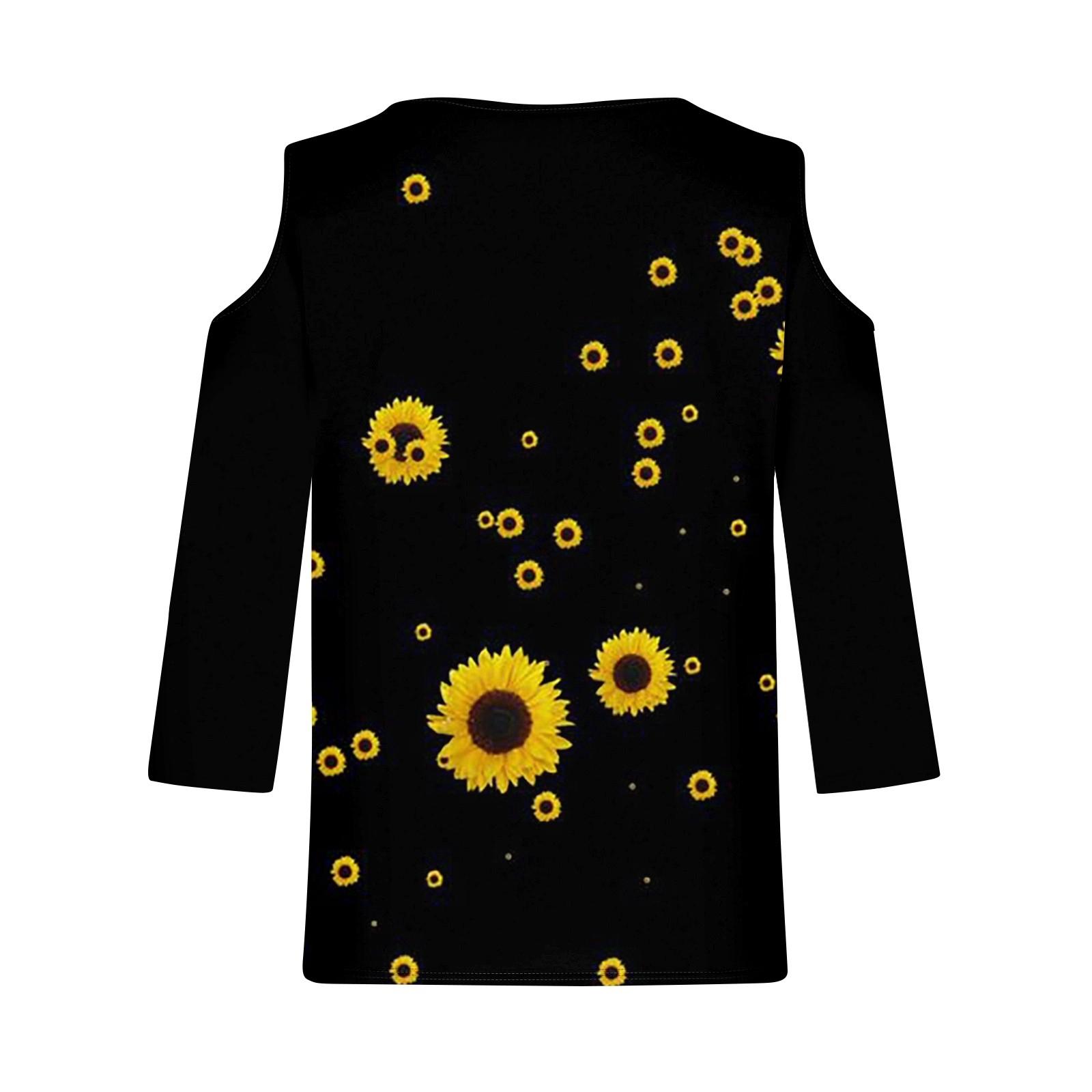 Женская повседневная рубашка-блузка с v-образным вырезом и принтом — фото 5