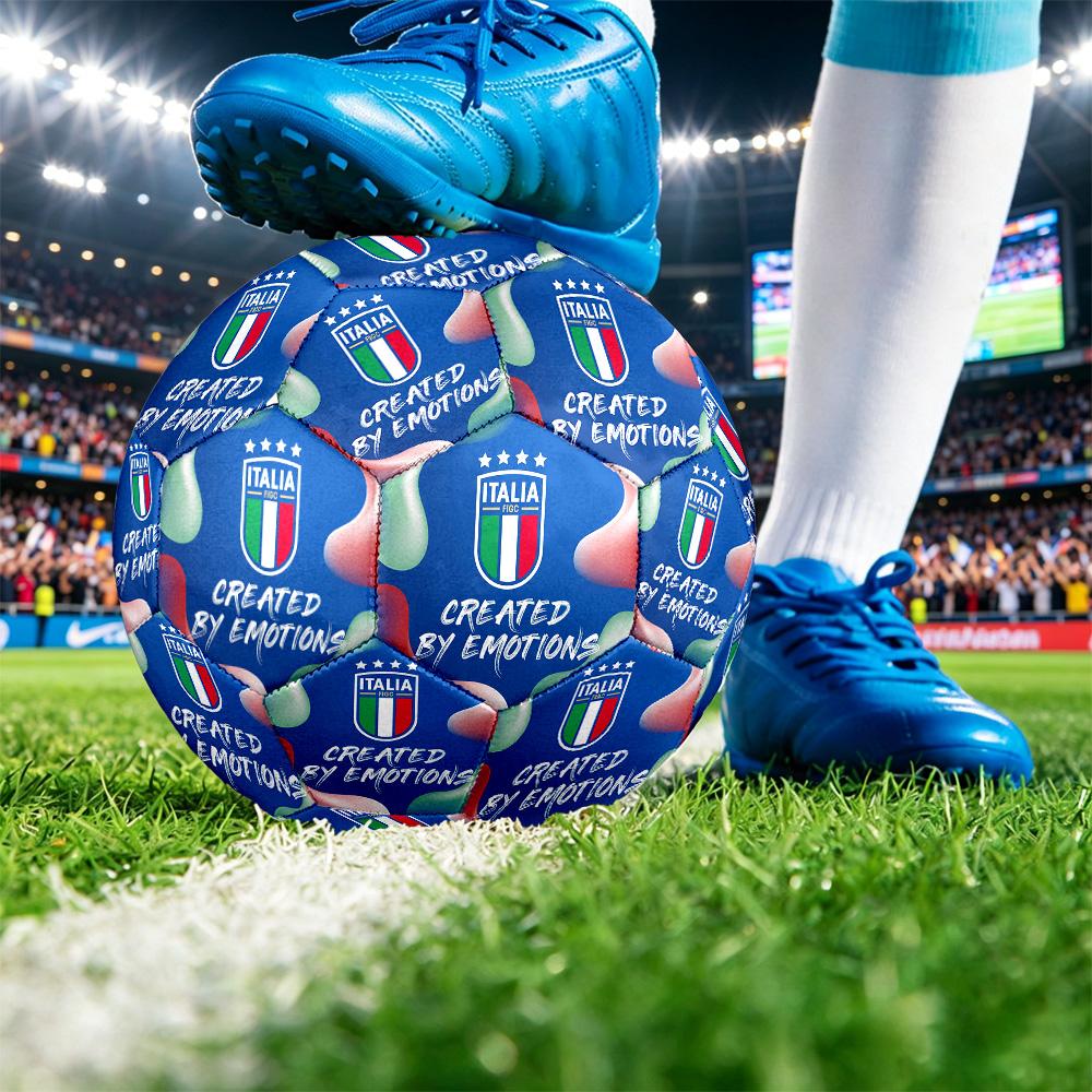 Italy Football Printed Size 5 Soccer Ball Wear Resistant Standard Adult Training Football Fan Gift for Indoor Outdoor Match Sports