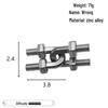 Zinc Alloy Kongming Puzzle Lock: Disentanglement Ring Educational Toy