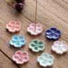 Kirschblüten Räuchergefäß Zuhause Keramik Dekor Stäbchenhalter Aromatherapie Räucherstövchen Büro Teehaus Ornament