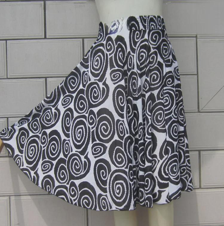 Rochie de vară din mătase de gheață: Fusta de dans floral pentru femei de varsta mijlocie si in varsta