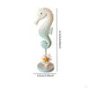 Sea Horse Figurine Seahorse Statue Beach Decoration Wooden for Cafe Hotel Home