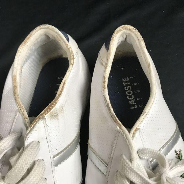 LACOSTE tennis shoes sneakers 8.5 26.5 white
