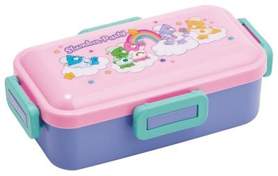 Care Bears Bento Single Made In with a Lock for Dishwasher and Microwave Safe PFLB6AG-A Box, 530ml, Tier, Japan, 4-Point Leak-Resistant