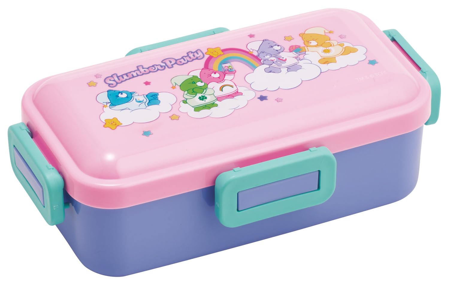 

Skater Care Bears Bento Single Made in with a Lock for Dishwasher and Microwave Safe PFLB6AG-A Box, 530ml, Tier, Japan, 4-Point Leak-Resistant
