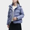 Fila Heritage Series Solid Color Hooded Casual Down Jacket Women Outerwear Medium-Purple-Blue F11W348916F-BU