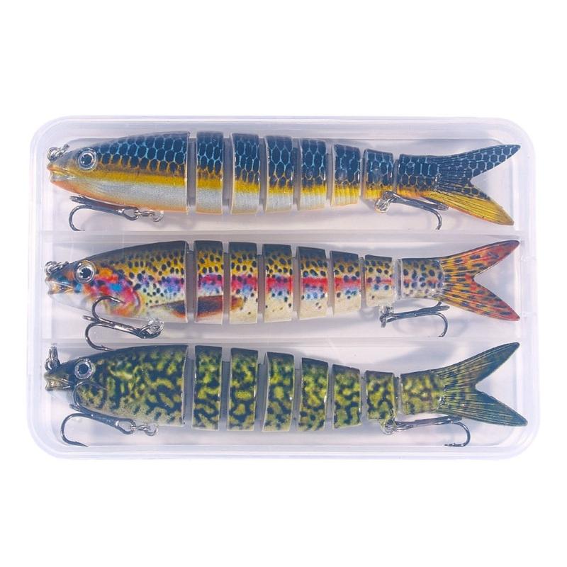 Realistic Fishing Lures With Double Hook And Slow Sinking Swimbaits Fishing Lures Freshwaters Saltwater Fishing Gear