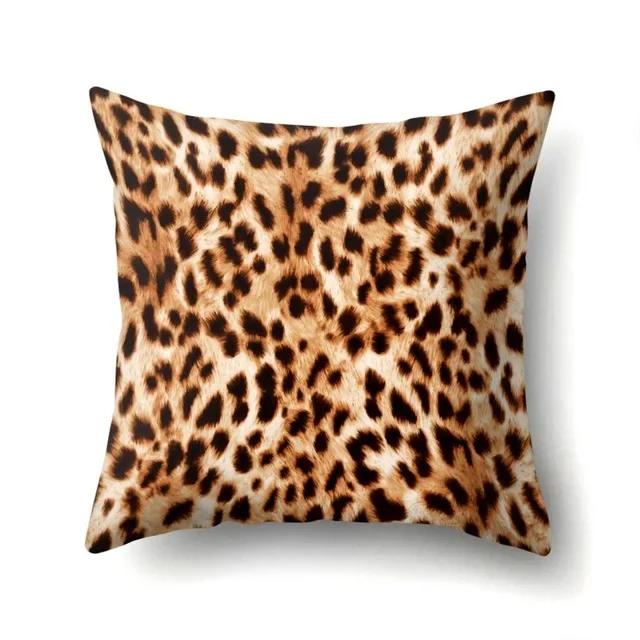 Animal Leopard Print Pattern Double-Sided Printed Pillow Cover Short Plush Suitable Living Rooms Bedrooms Throw Cushion Cover