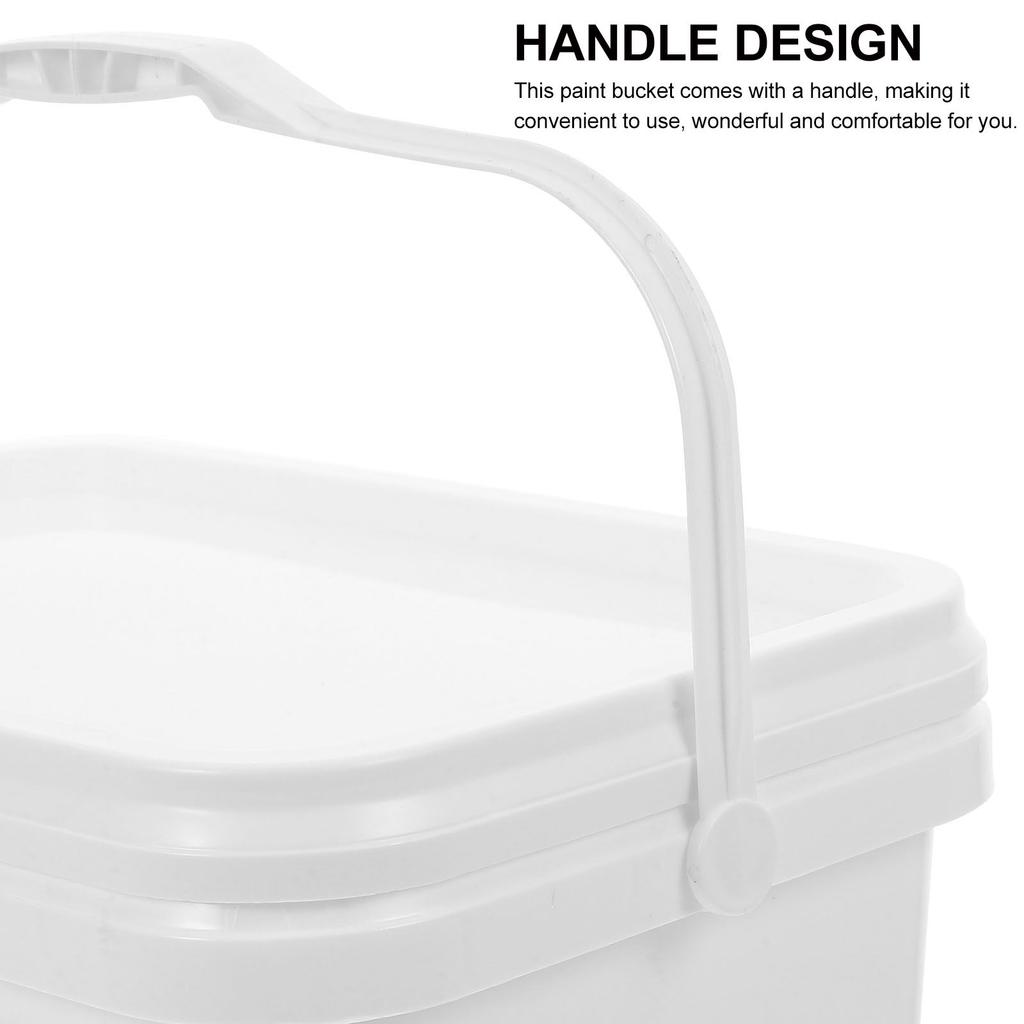 Painting Storage Bucket Plastic PP Handled Lightweight Paint Container for Varnish Pigment Art Painting Bucket