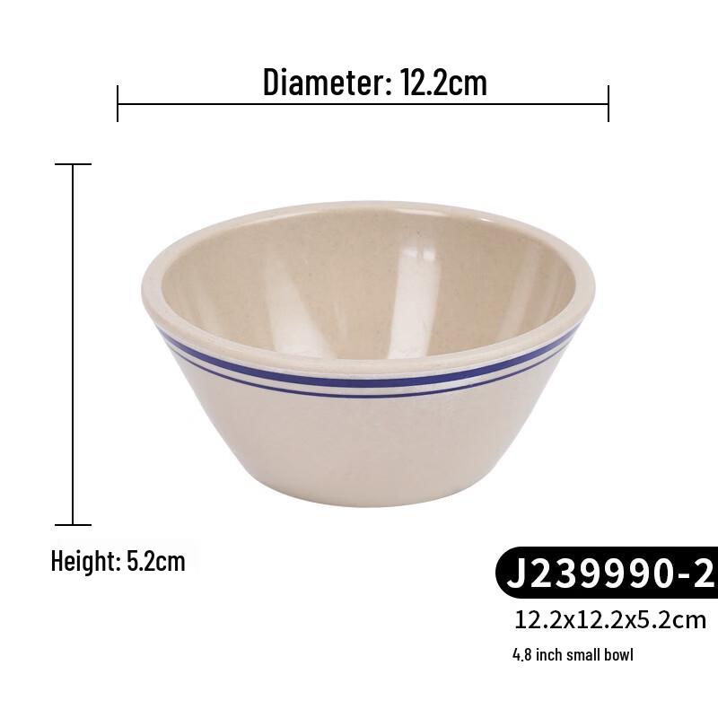 

Ruhan Melamine 4.8-inch Small Bowls (Set of 3, Blue Accent)