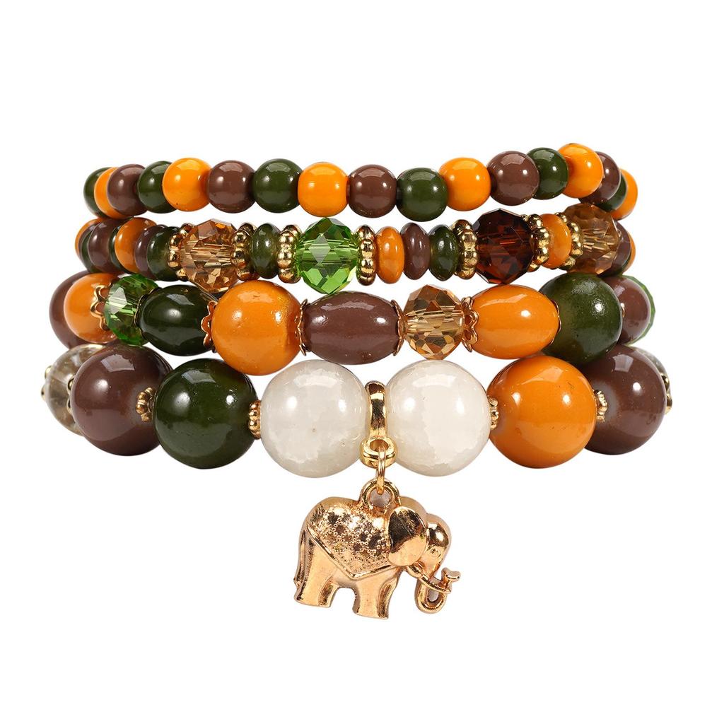 Bohemian Elephant Beaded Bracelet - Popular European and American Style