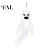 Reusable Party Supplies 44 Inch Halloween Hanging Ghost Windsock, White Flying Ghosts Flag Wind Atmosphere Props Socks for Tree, Outdoor Yard