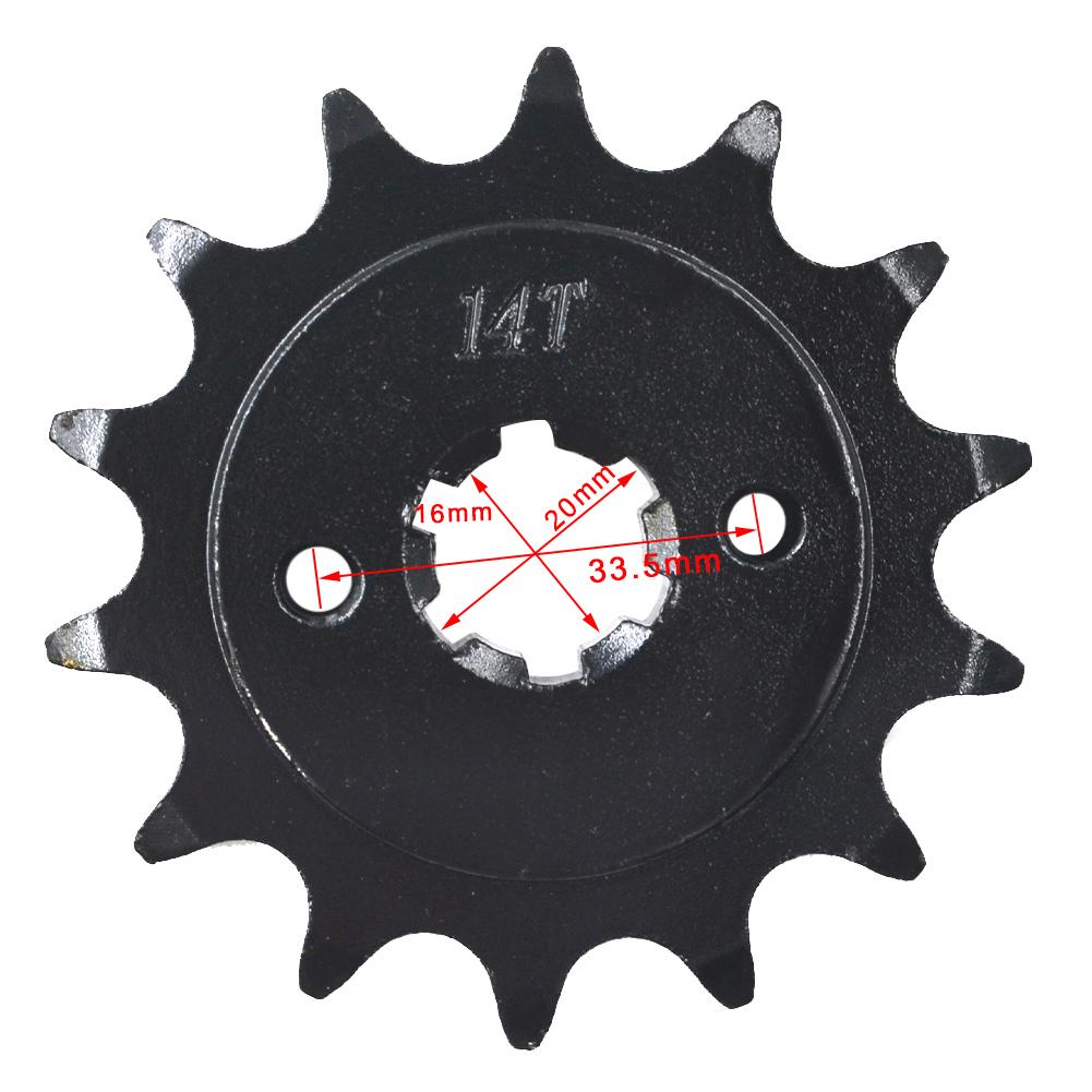 13T 14T 15T Motorcycle Front Sprocket Fit For HYOSUNG GT250 R Sport GT250R GV250C GV250 250 For YAMAHA YFS200 TTR230 200 230