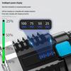 Cross-Border L-S03 Multifunctional Rechargeable LED Flashlight - Strong Beam, Side Light, Durable, Portable with Power Display