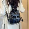 Fashion bag cover backpack women 2025 simple shoulder large capacity trend beautiful travel backpack