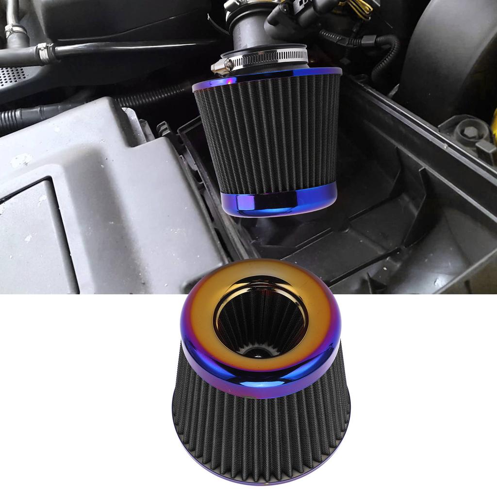 Car     Filter 3inCelsius76mm High Performance Washable Reusable Cone   Accessory