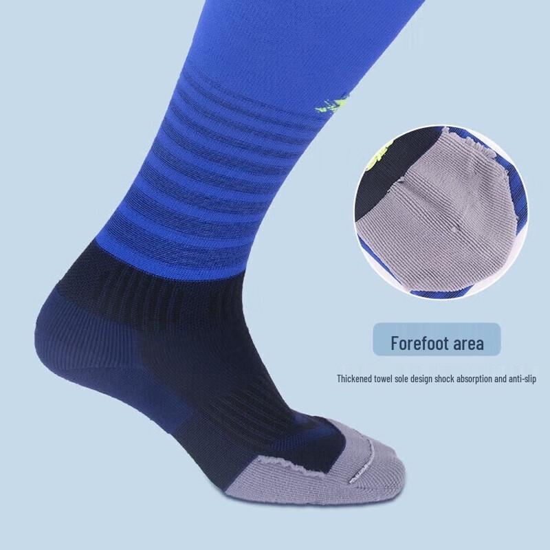 Peak Adult Anti-Slip Football Shin Guard Socks