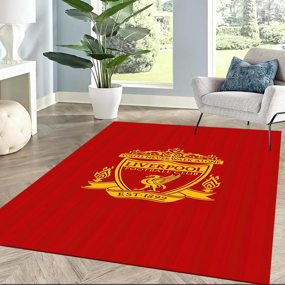 Liverpool Football Club Area Rug Perfect For Outdoor Study Room Balcony Decorate Room Antislip Carpet Office Home Decor Spiritual Gift