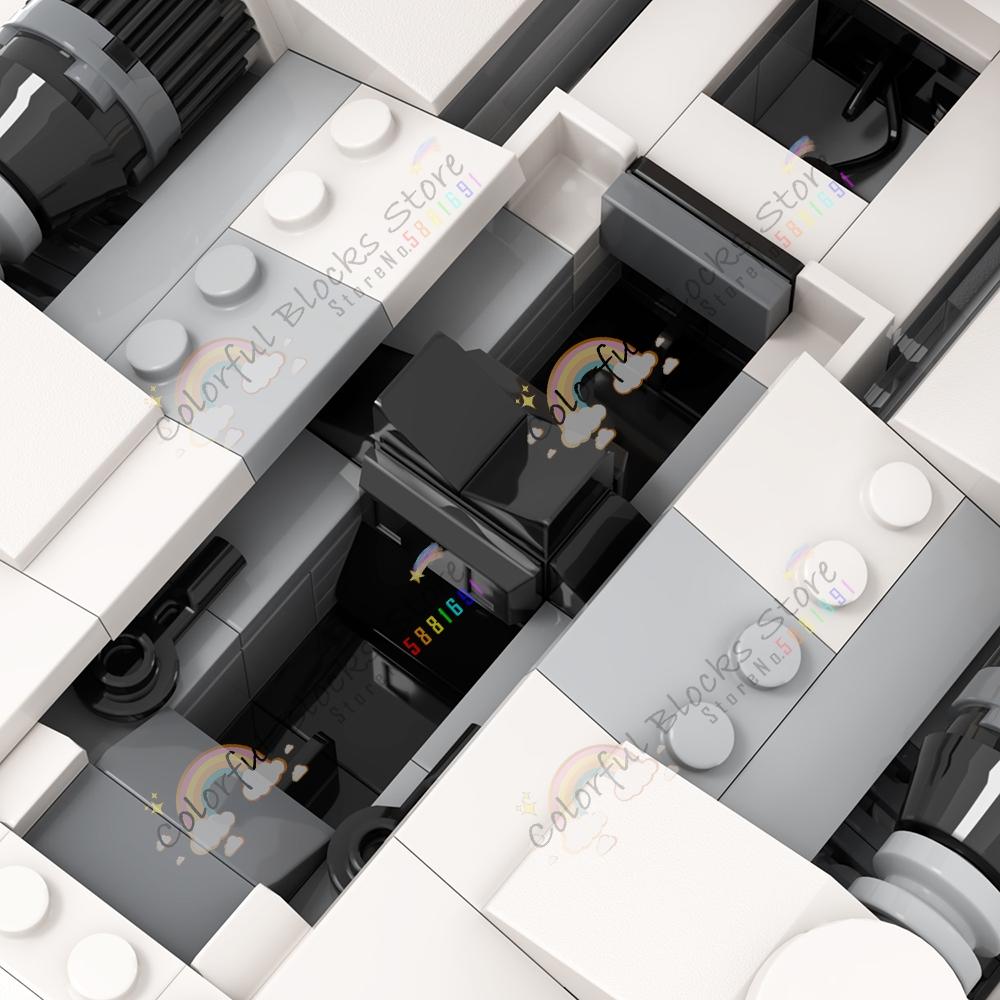 Movie Series Scene MOC Building Blocks Interstellar Council Chamber Senate Transformation Architecture Models Toys For Kids Gift