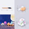 Playful Resin Rabbit Eat Mooncake Micro Landscape Decor Enhancing Festive Seasonal Displays